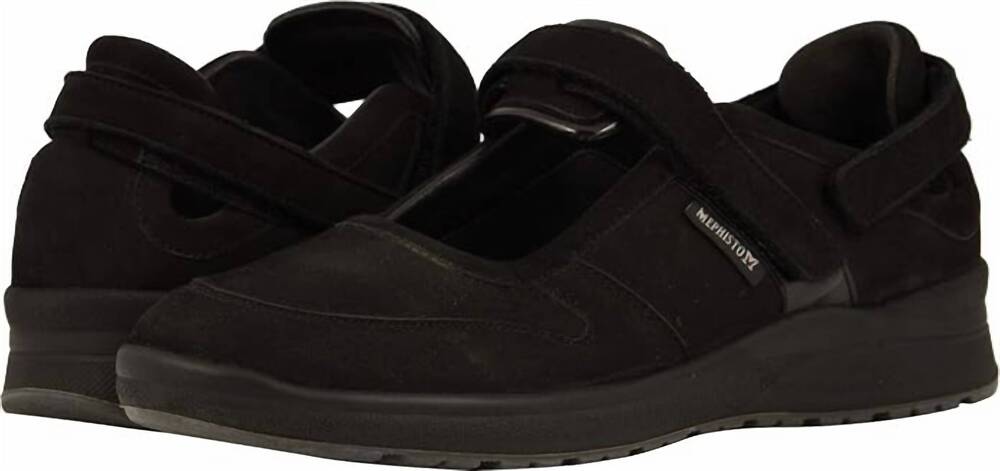 NEW MEPHISTO women's rejine sneaker in black